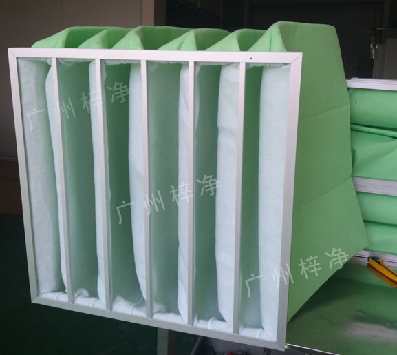 過濾棉袋式初效過濾器具有風(fēng)量大、阻力低、容塵量大特點。